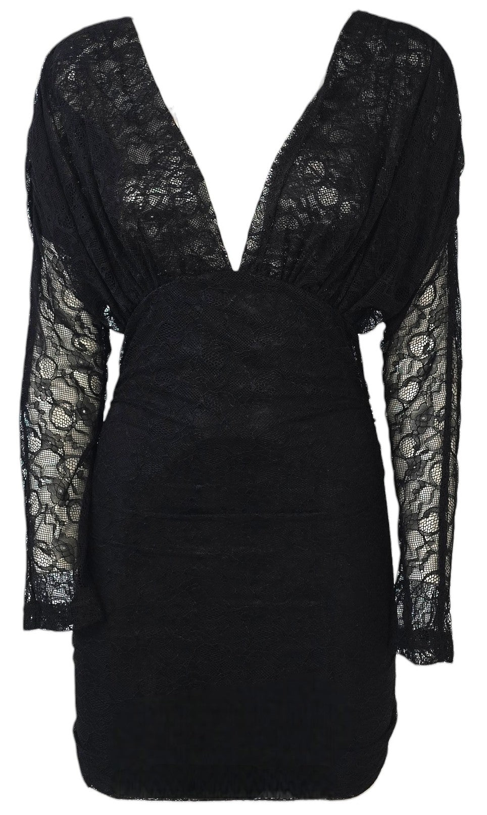 Abito nero in pizzo