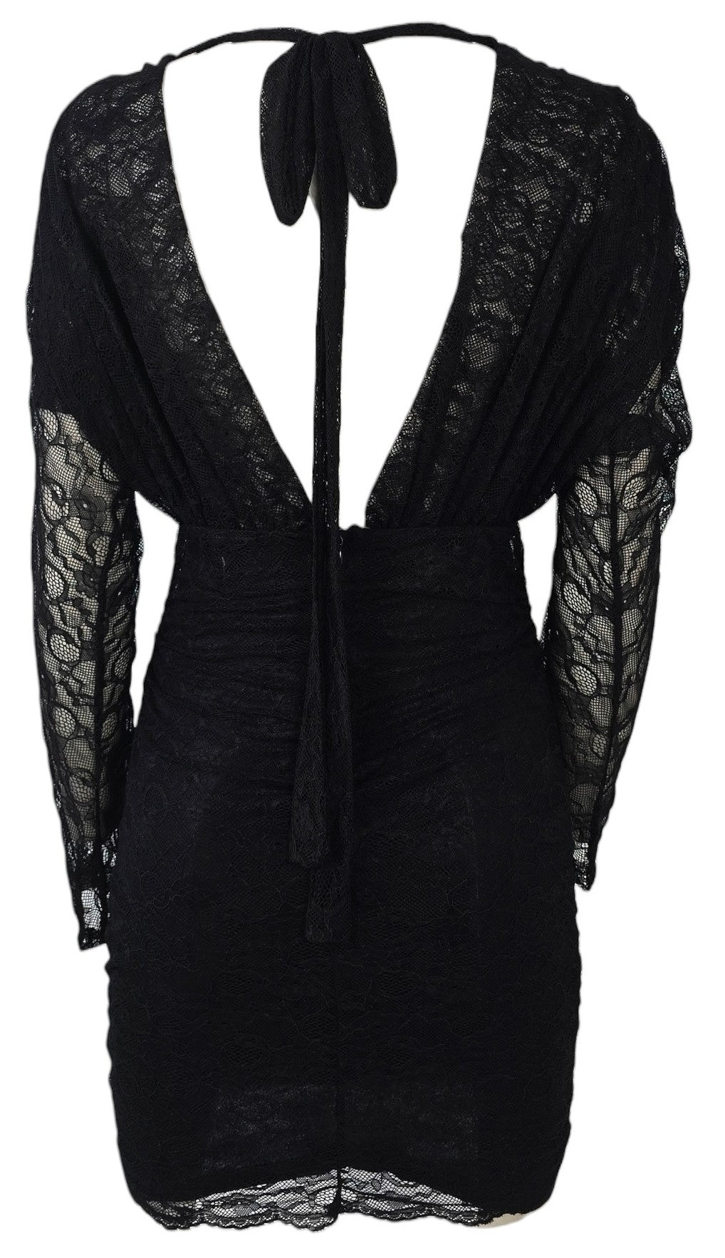 Abito nero in pizzo