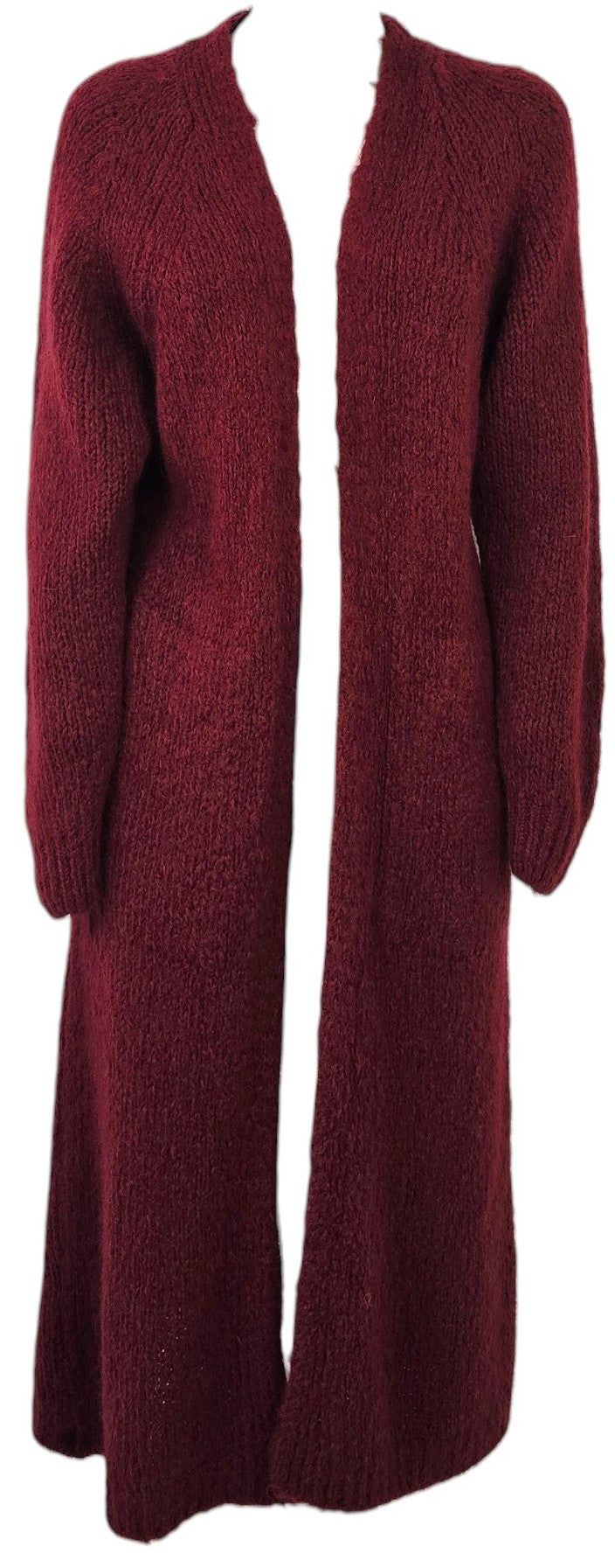 Cardigan lungo bordeaux