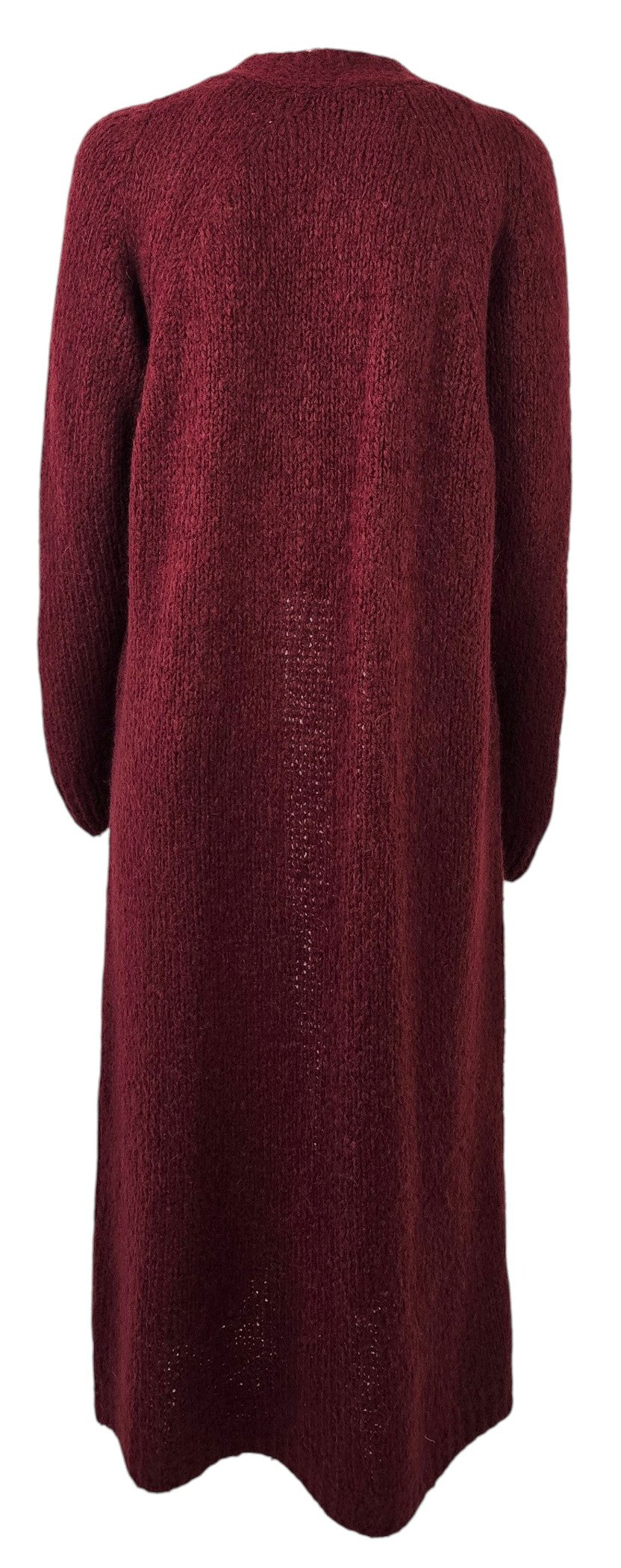 Cardigan lungo bordeaux