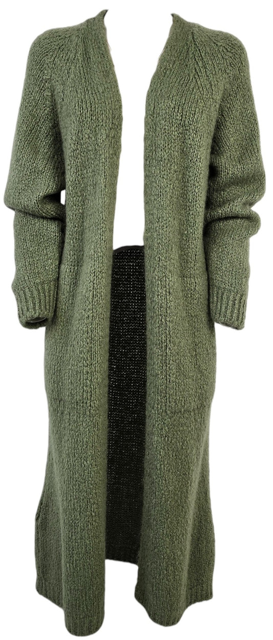 Cardigan lungo bordeaux