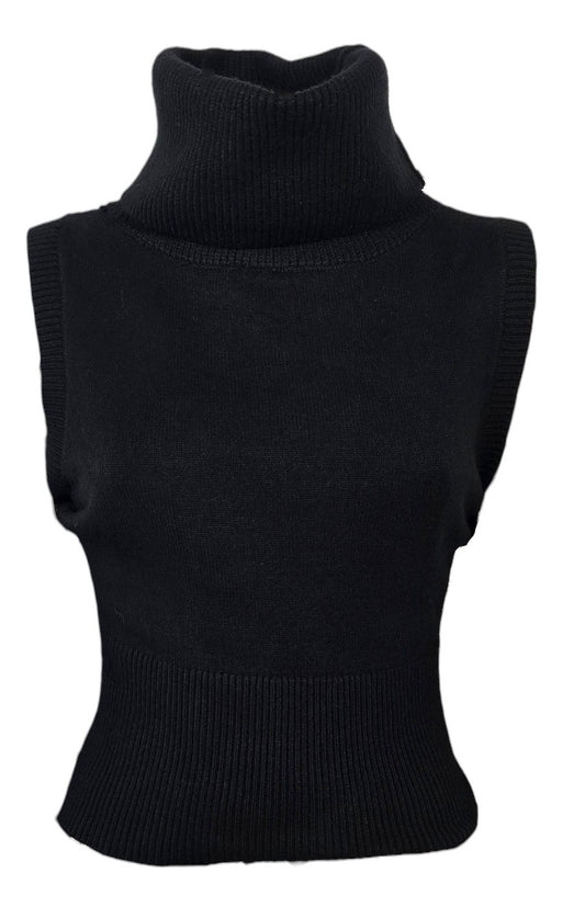 Gilet con dolcevita