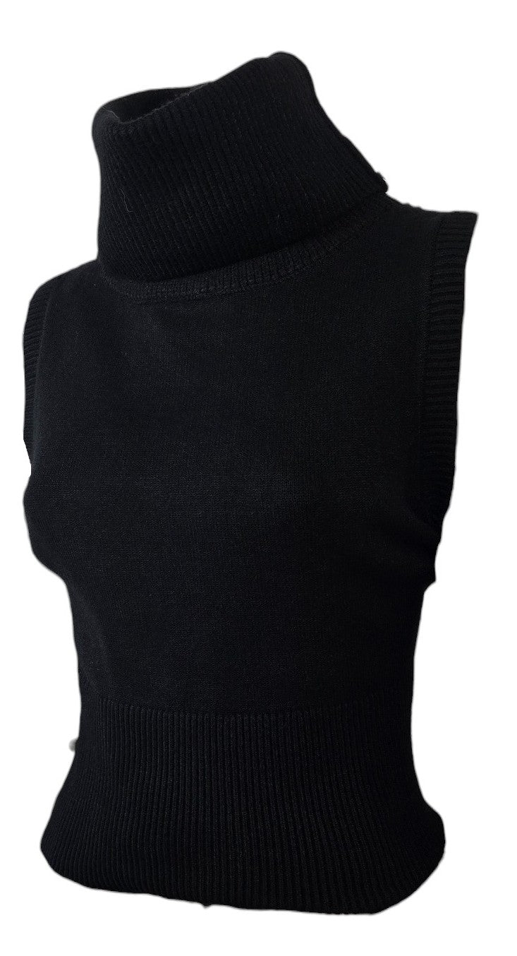 Gilet con dolcevita