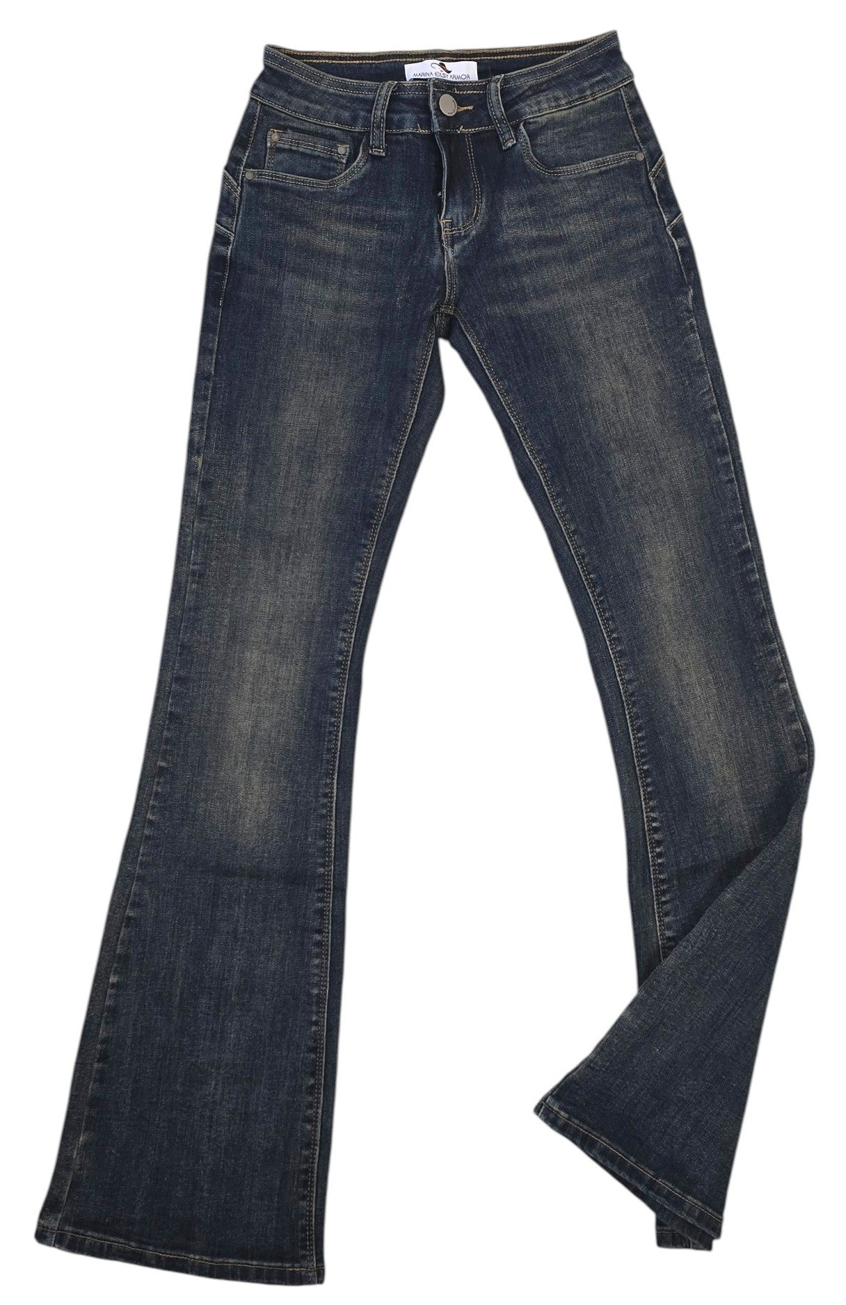 Jeans a zampa vita bassa
