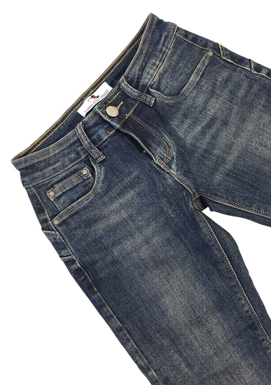 Jeans a zampa vita bassa