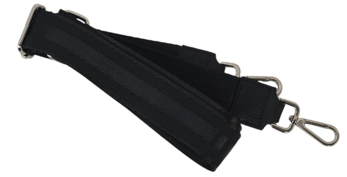 Tracolla in tessuto gancio argento