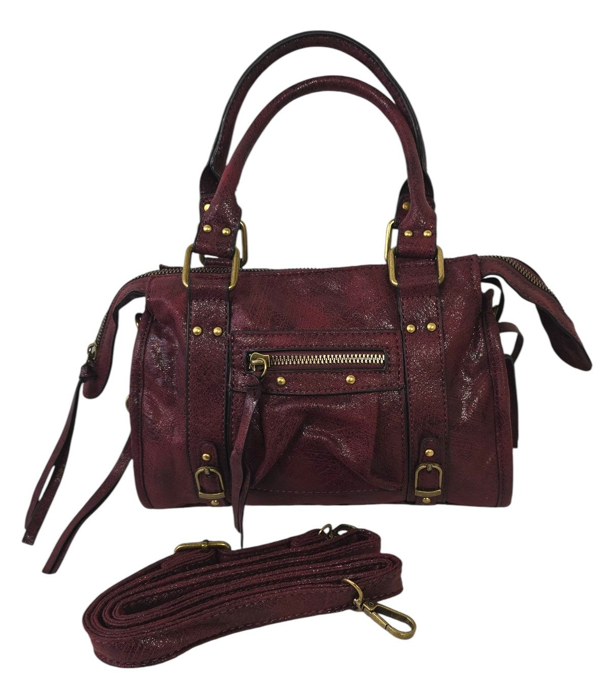 Borsa a mano con borchie