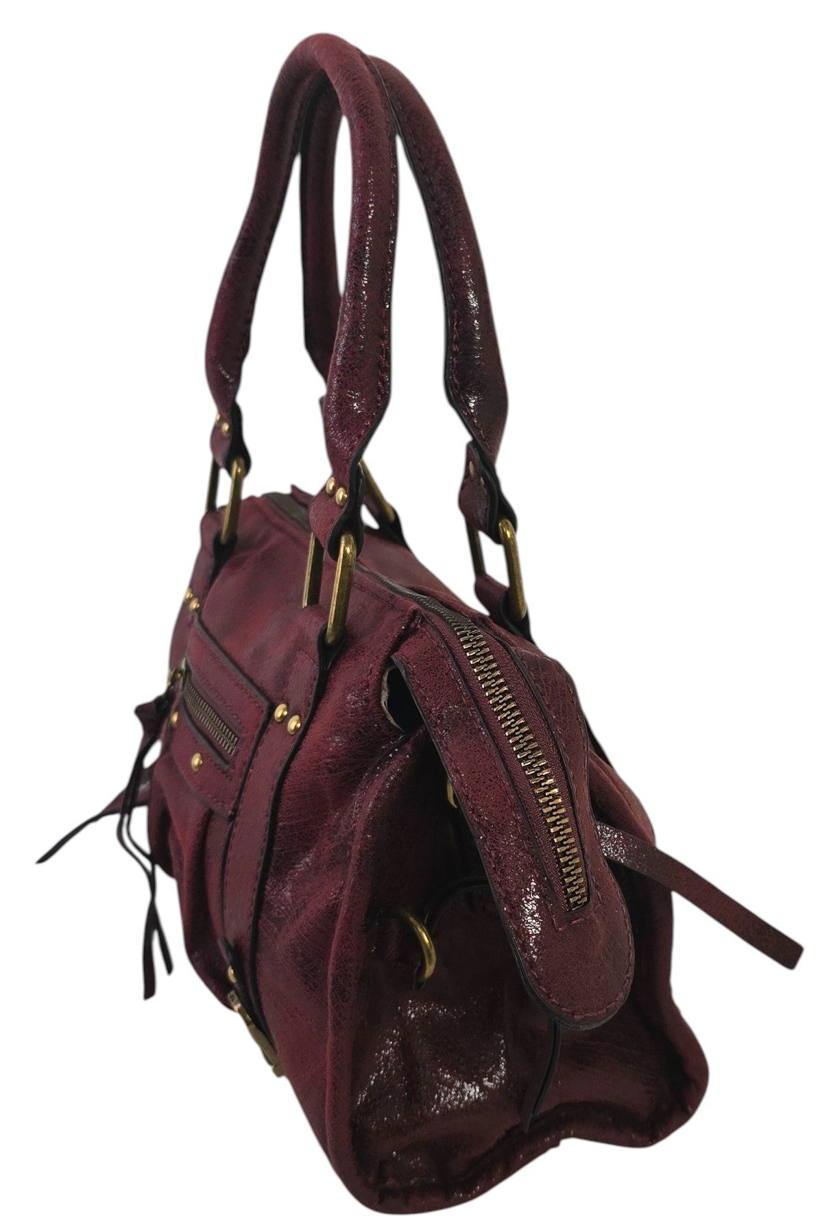 Borsa a mano con borchie