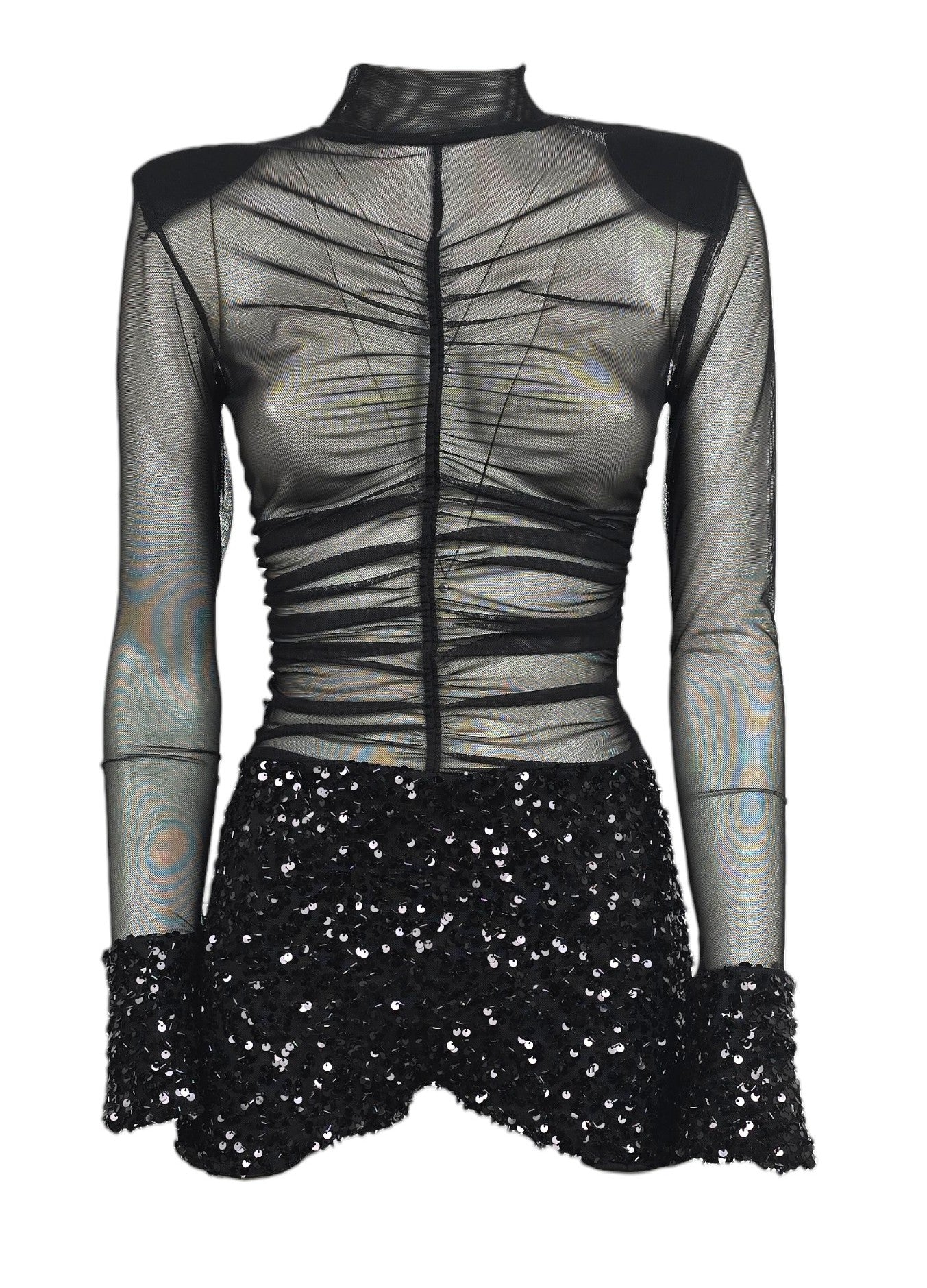 Tutina in tulle e paillettes