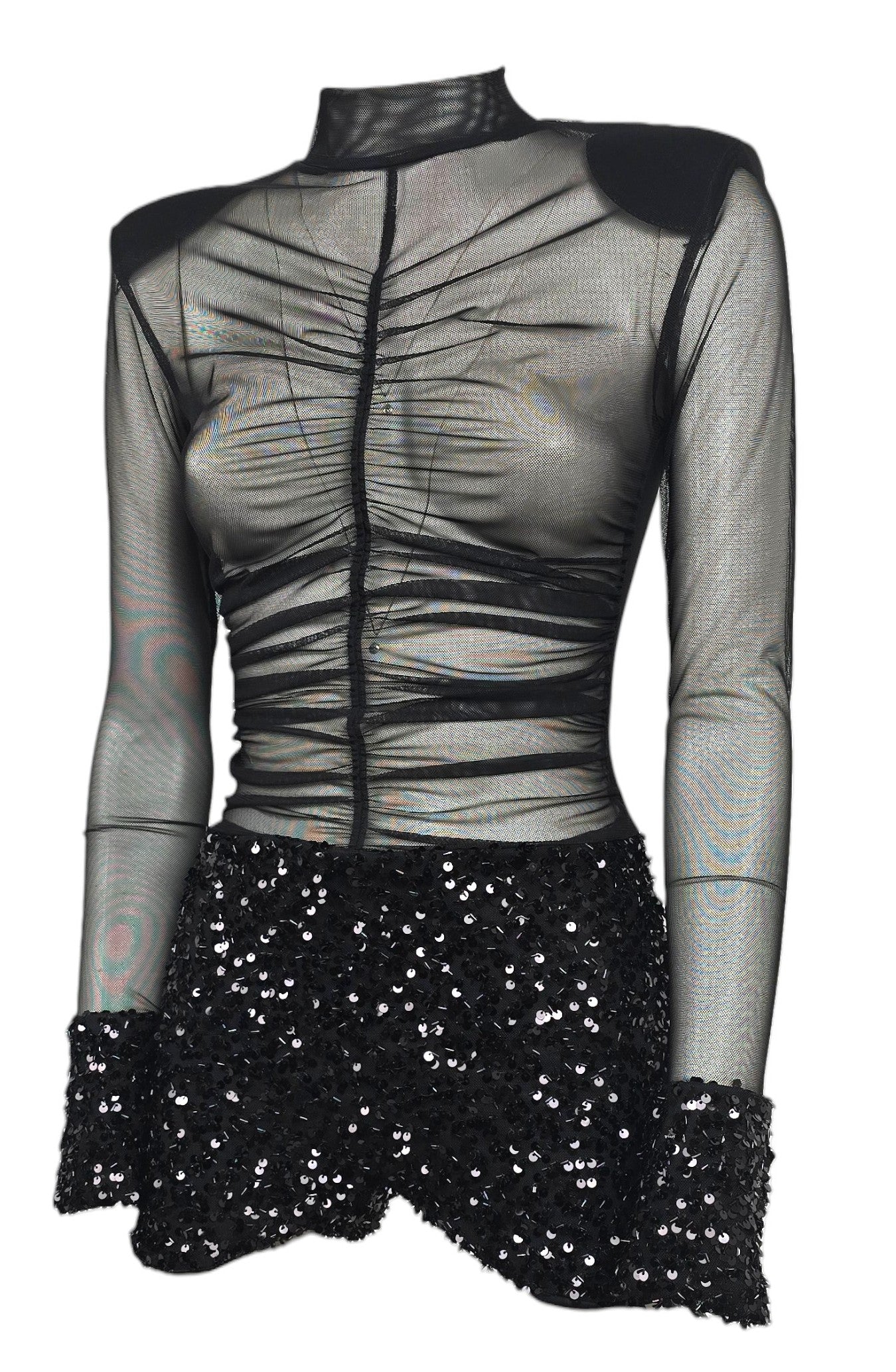 Tutina in tulle e paillettes