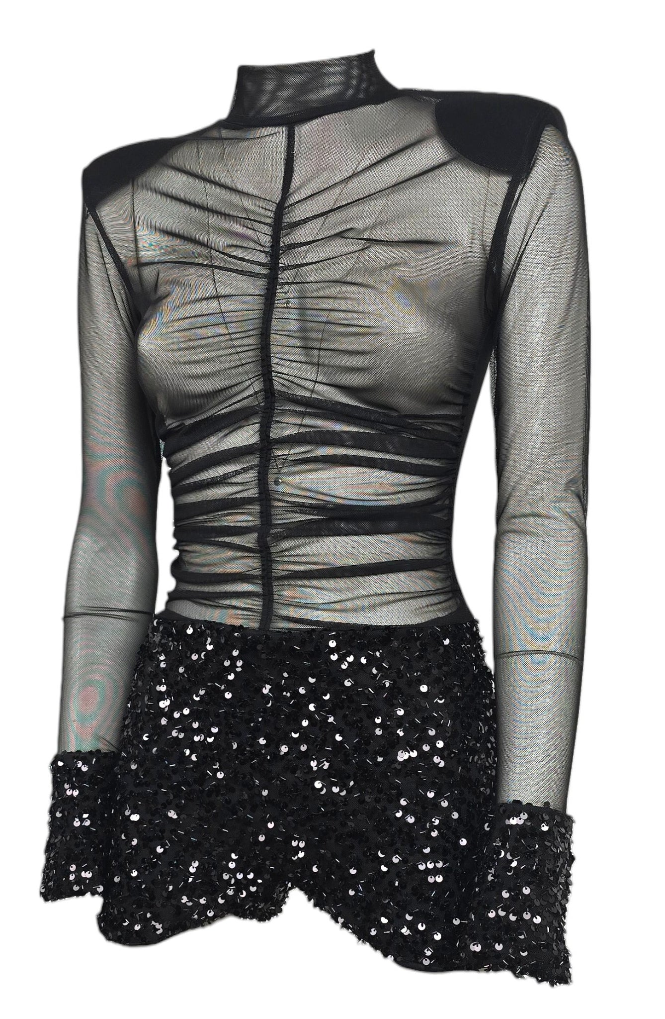 Tutina in tulle e paillettes