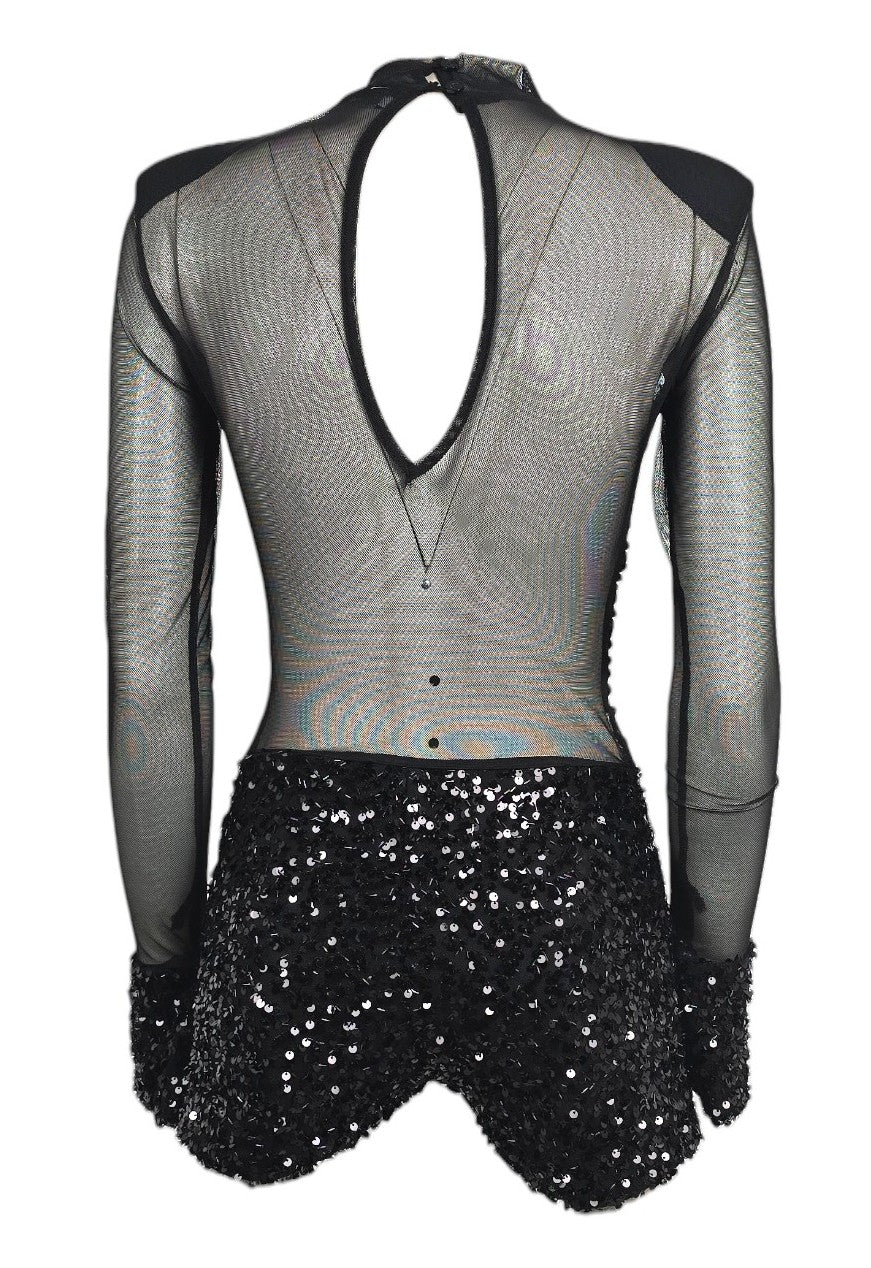 Tutina in tulle e paillettes