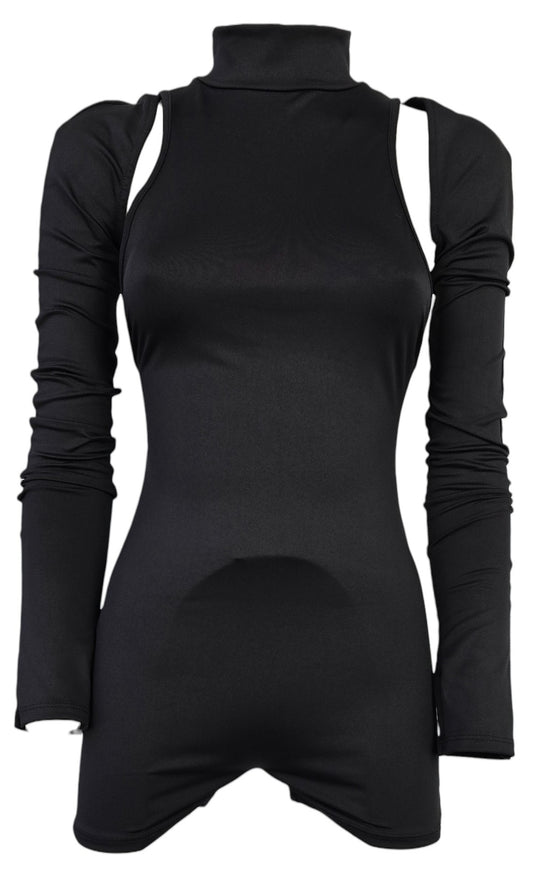 Tuta a pantaloncino nera