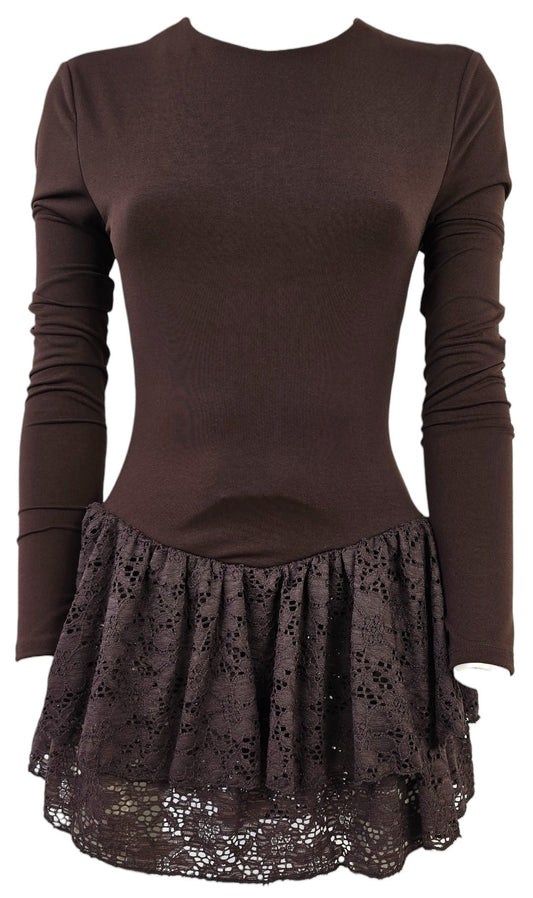 Abito con pizzo "Elsy"