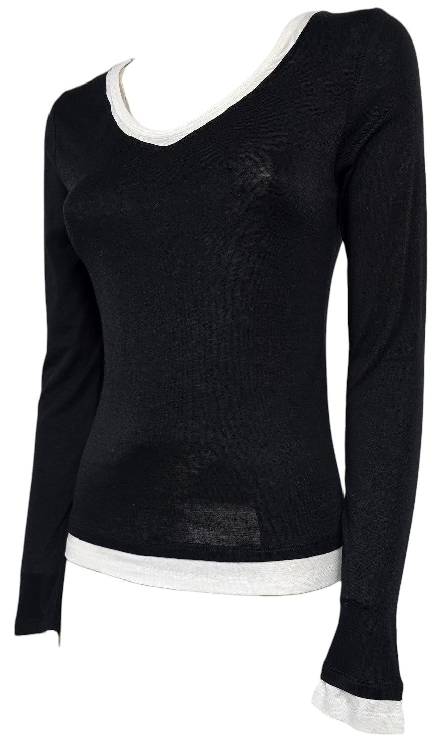 Maglia con scollo a V.