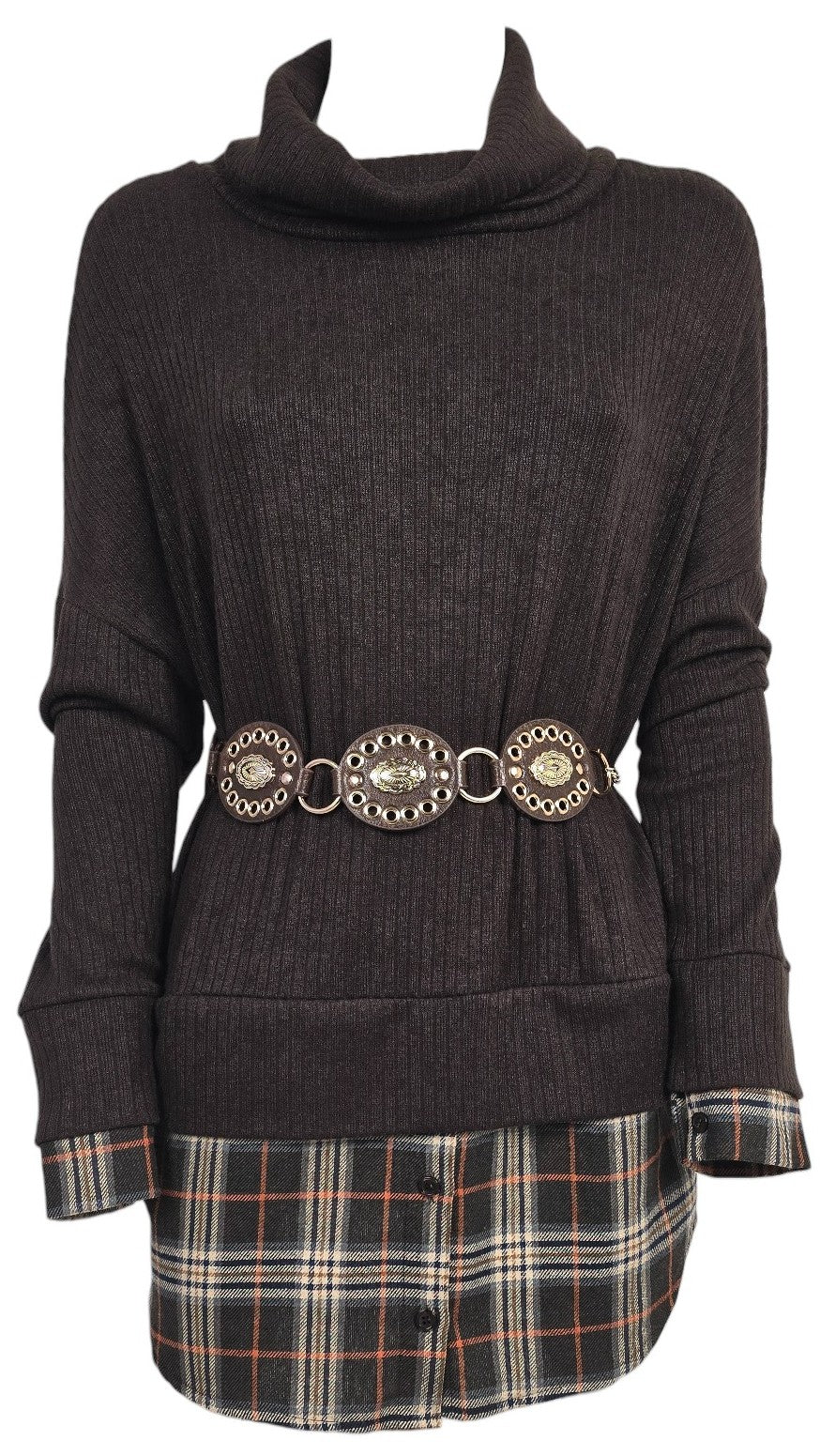 Maglione con camicia