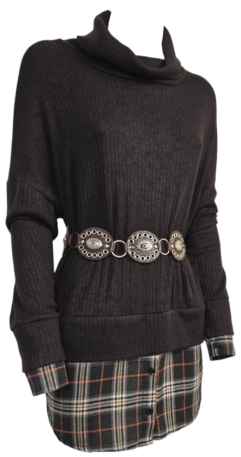 Maglione con camicia