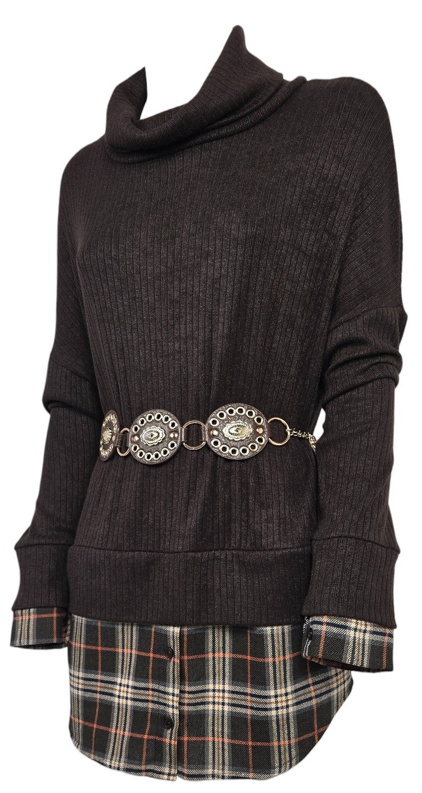 Maglione con camicia