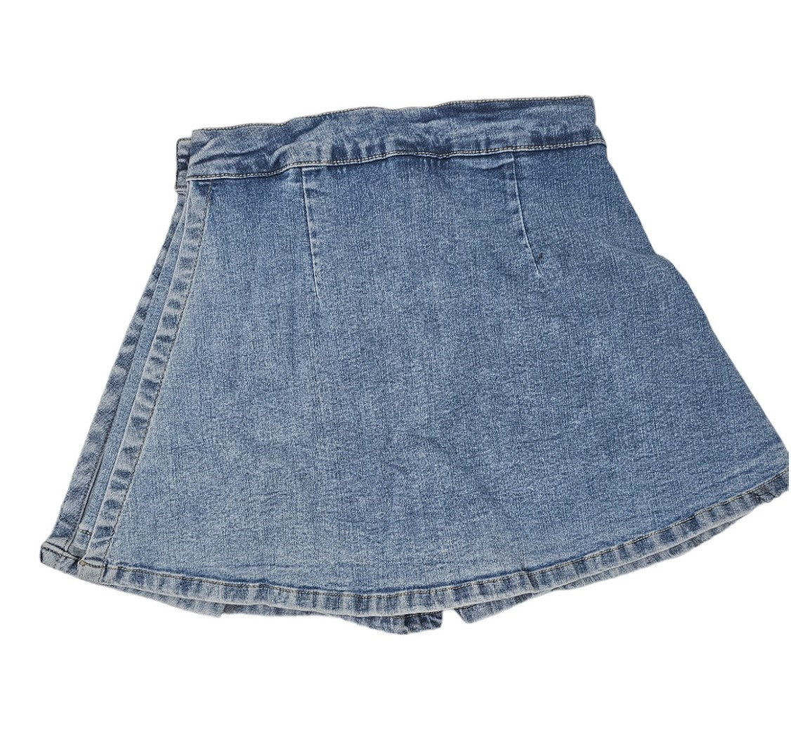 Minigonna Jeans a pieghe
