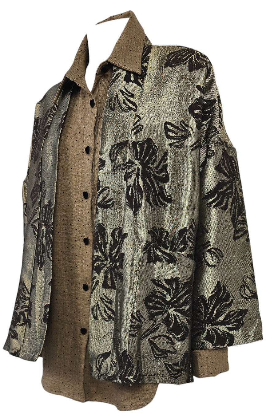 Kimono damascato