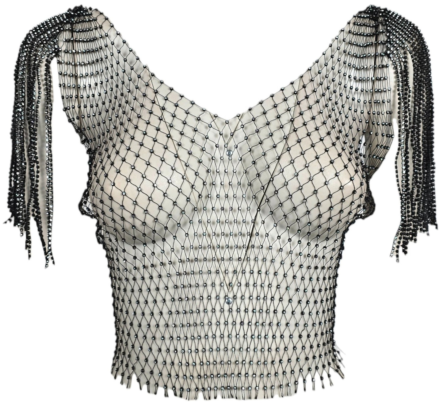 Maglia a rete con spalline