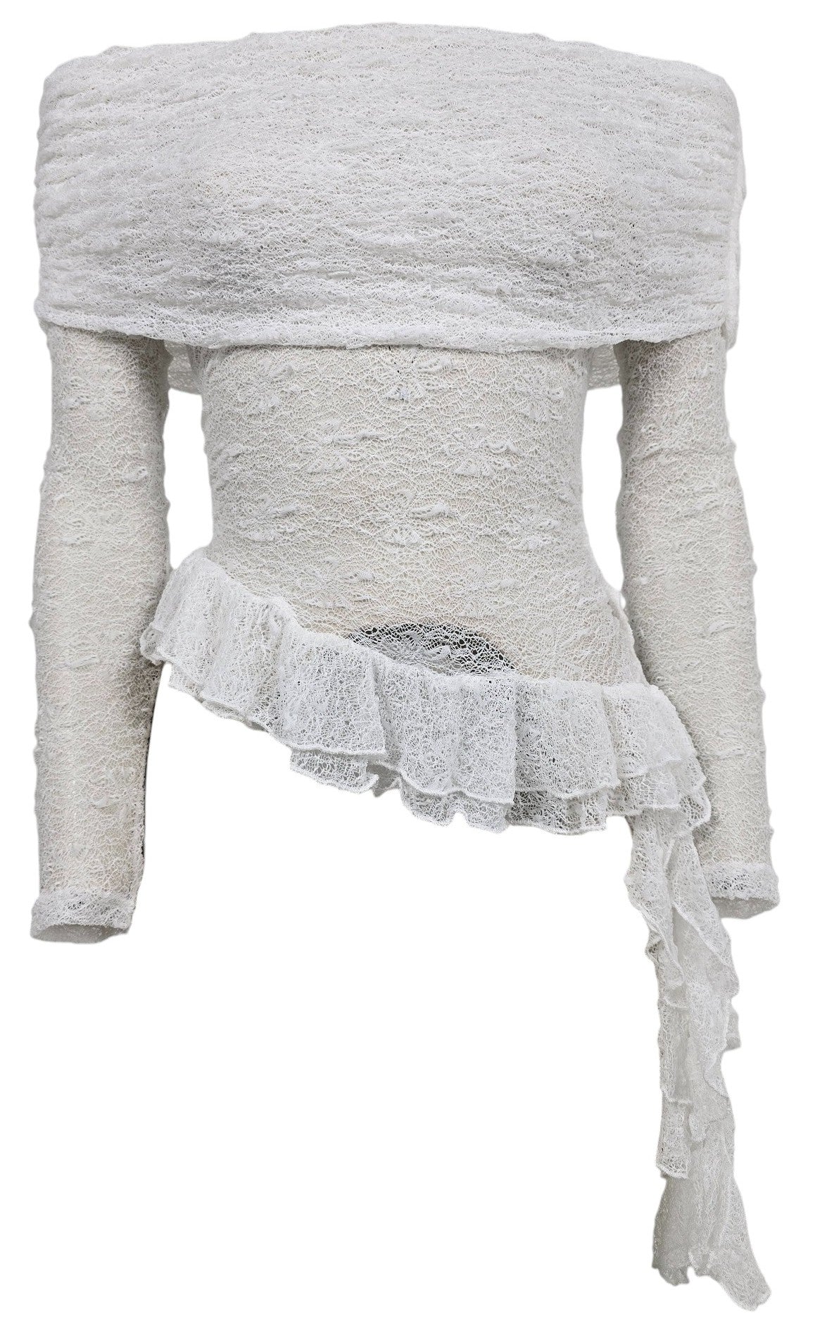 Maglia con scollo a barchetta