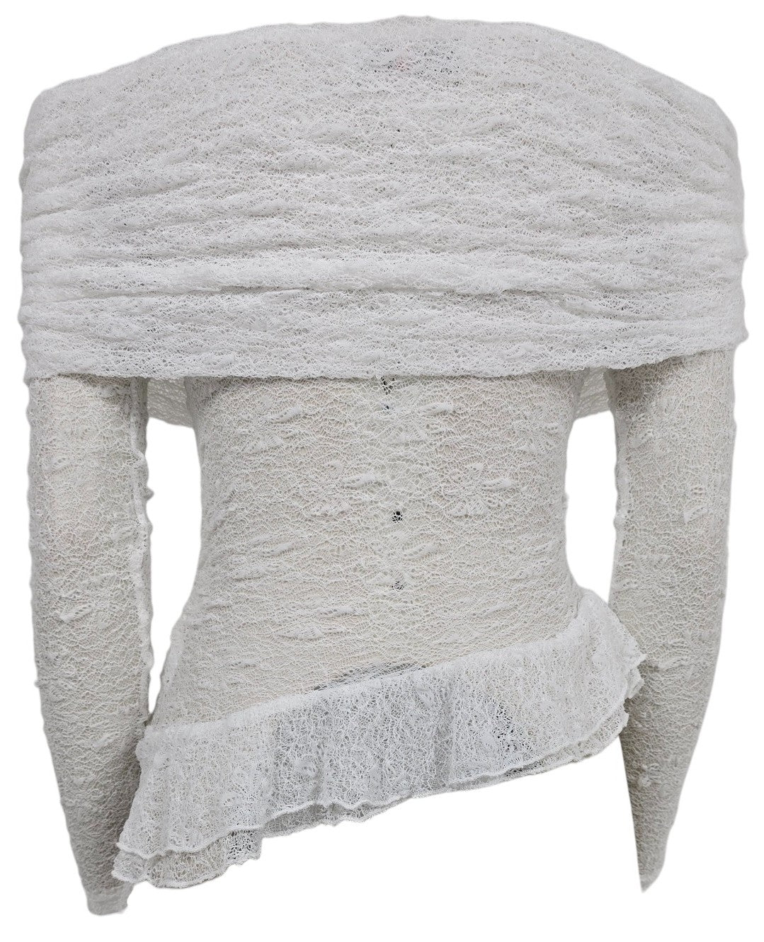 Maglia con scollo a barchetta