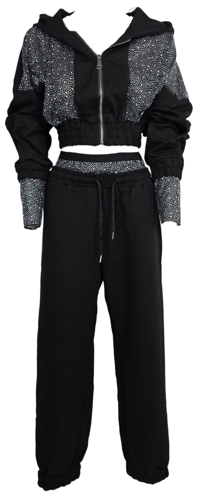 Tuta con strass