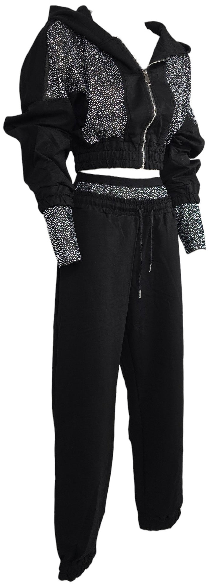 Tuta con strass