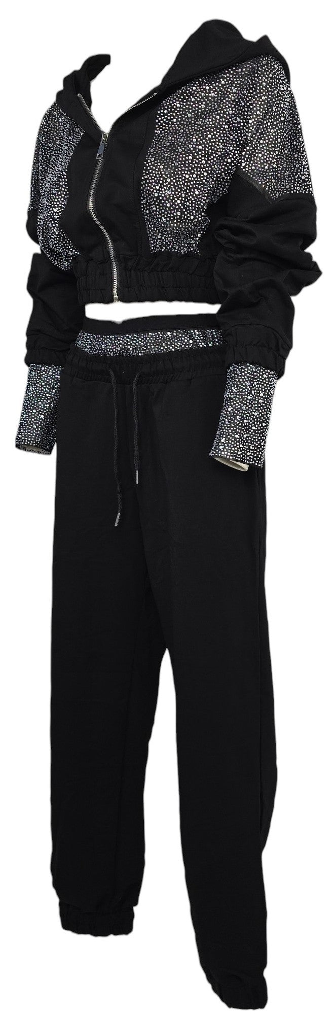 Tuta con strass