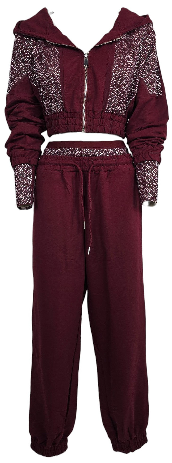 Tuta con strass