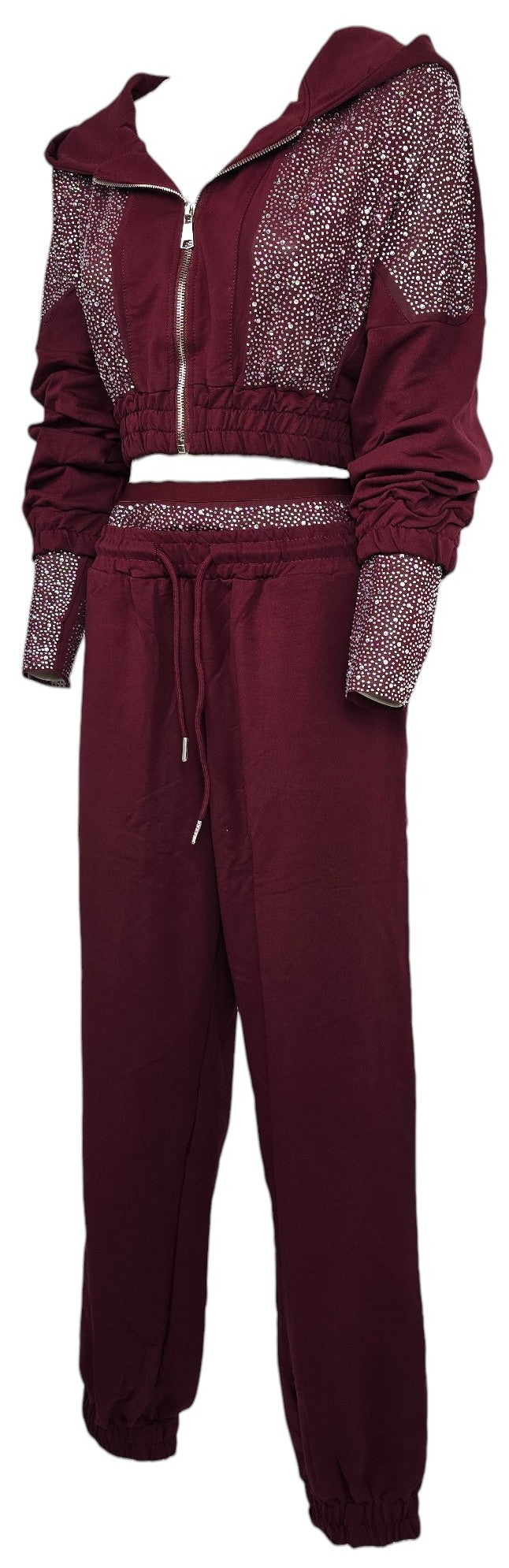 Tuta con strass