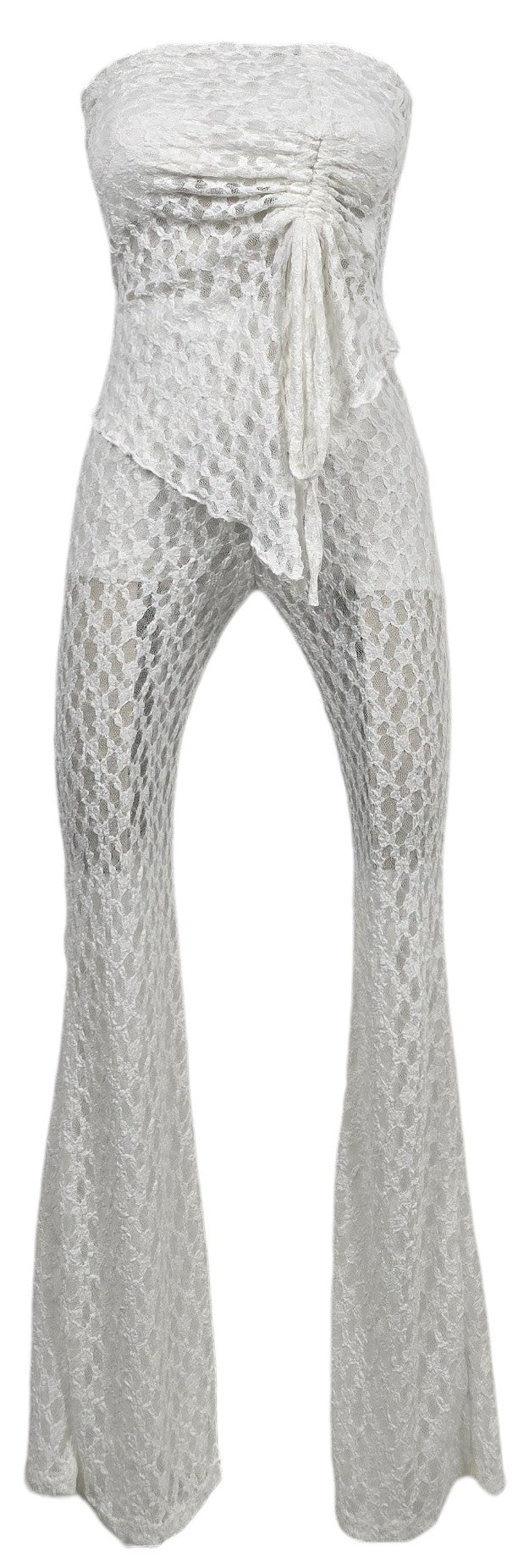 Completo pizzo bianco