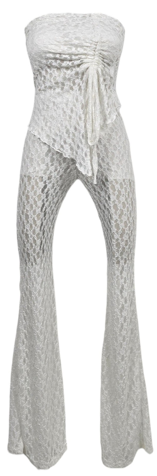 Completo pizzo bianco