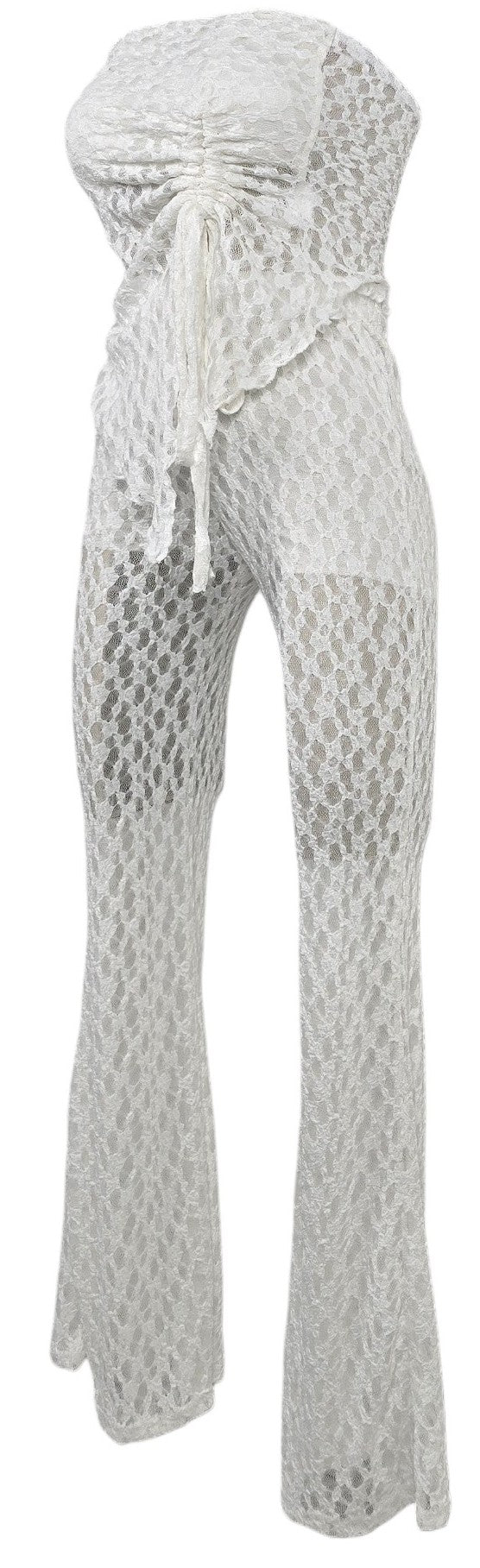 Completo pizzo bianco