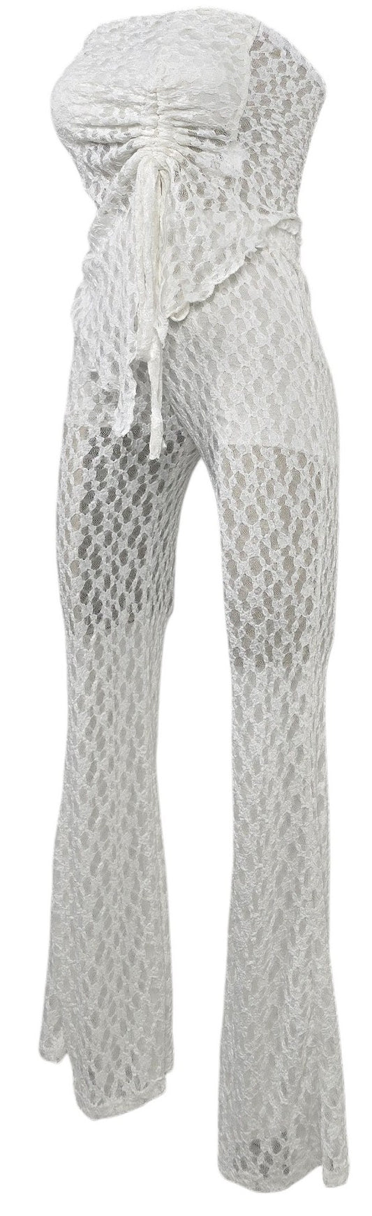 Completo pizzo bianco