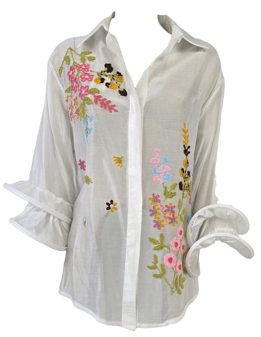 Camicia bianca over
