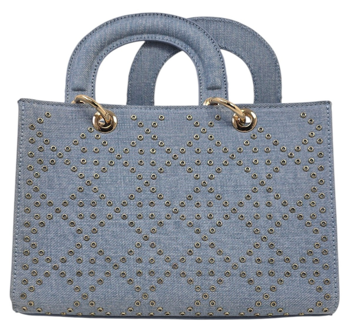 Borsa con borchie oro