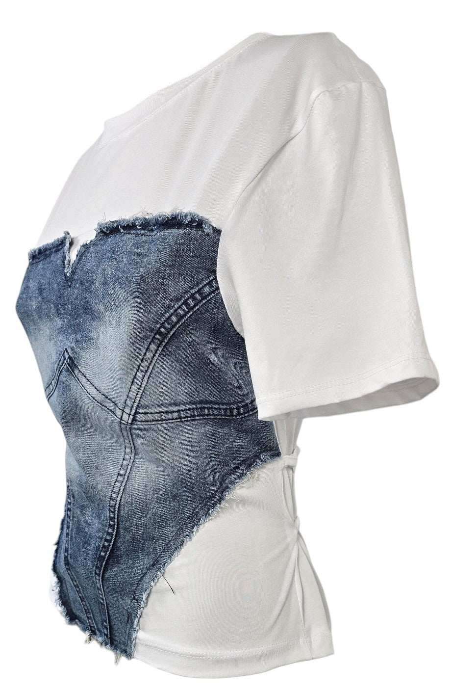 T-shirt corsetto jeans