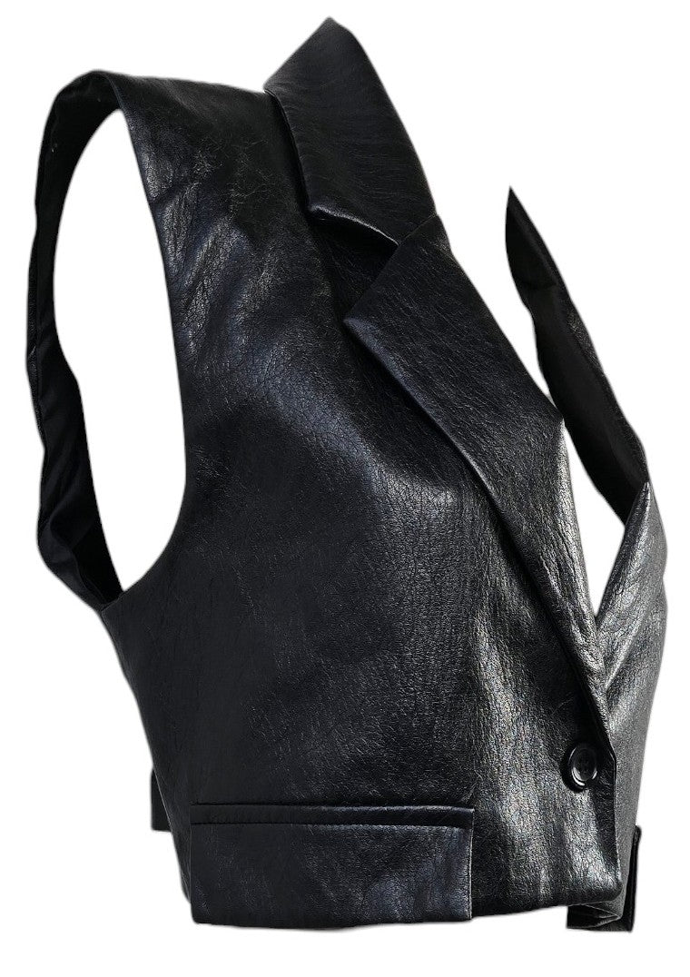 Gilet in ecopelle