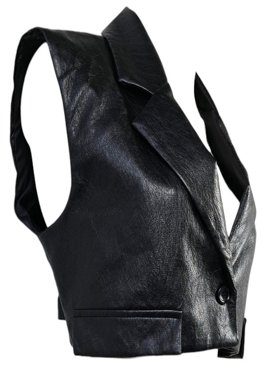 Gilet in ecopelle