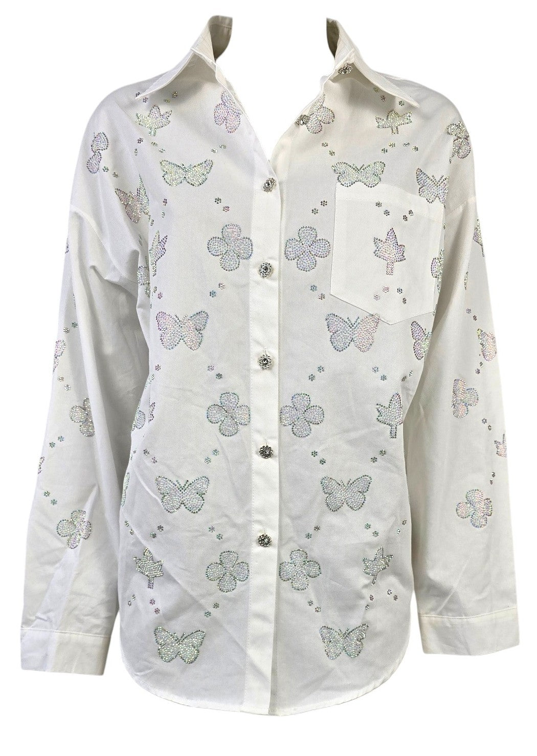 Camicia Jeans con strass