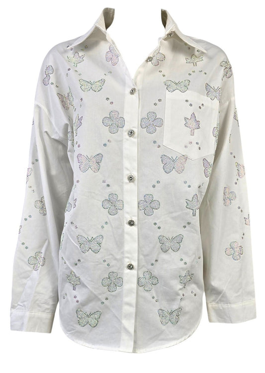 Camicia Jeans con strass