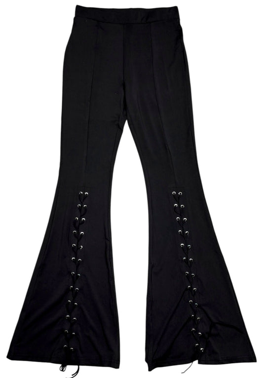 Leggings a zampa con stringe