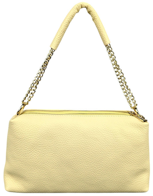 Borsa in vera pelle "Yellow"