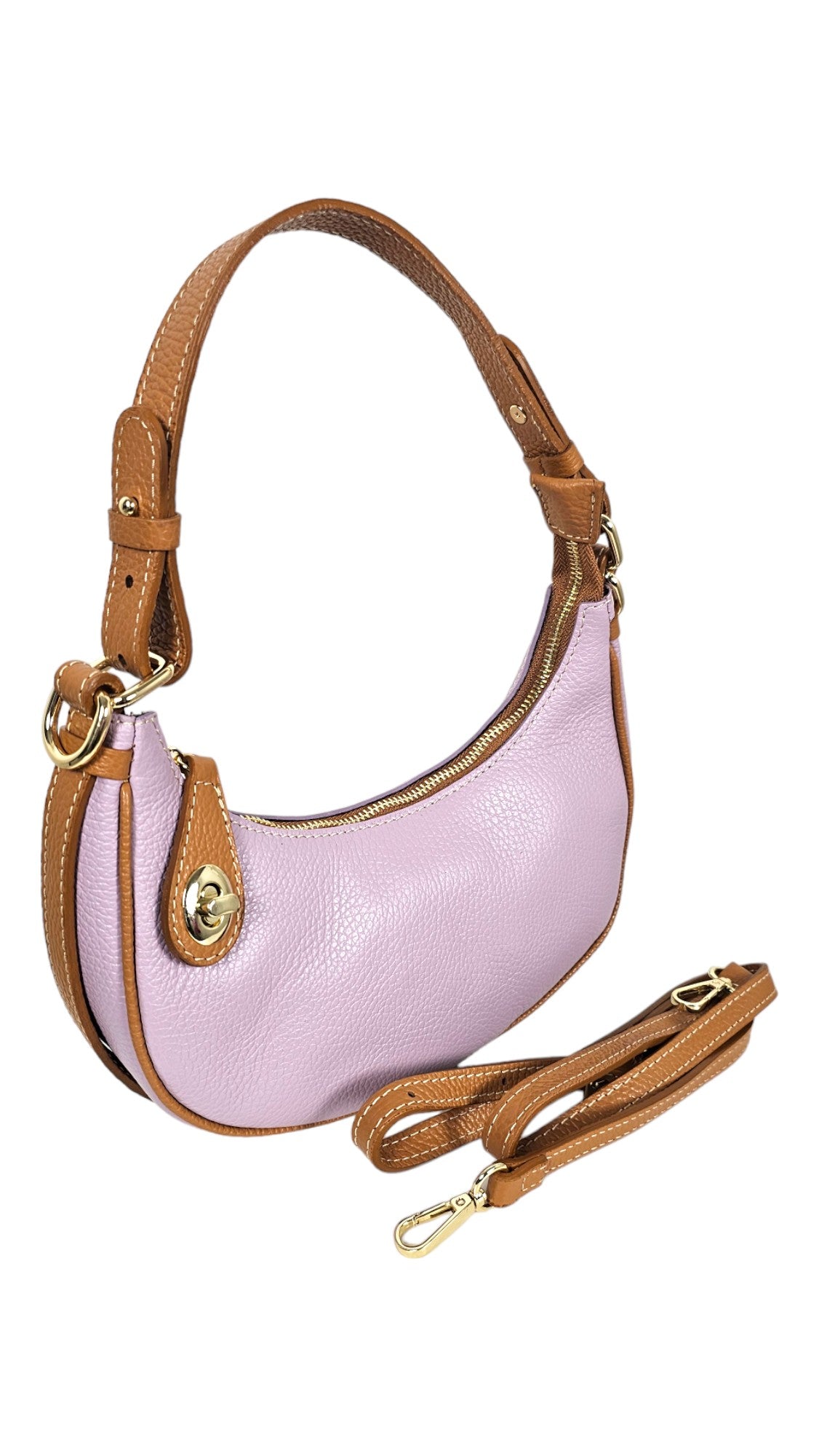 Borsa in vera pelle a barchetta