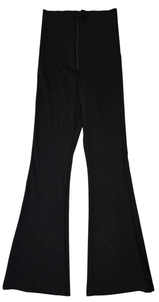 Leggings a zampa con zip
