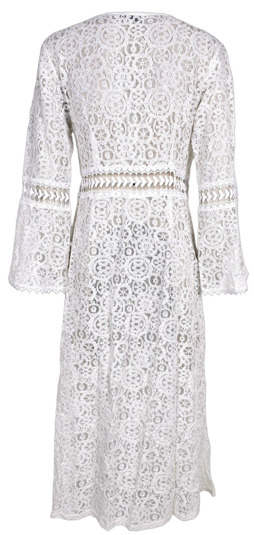 Kimono in pizzo bianco
