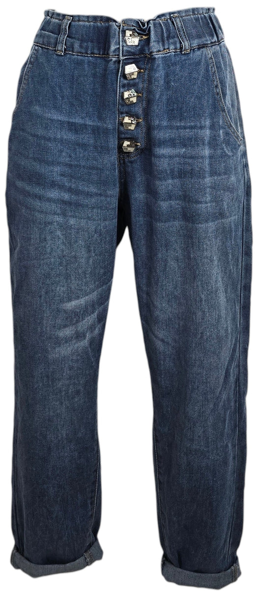 Jeans con bottoni