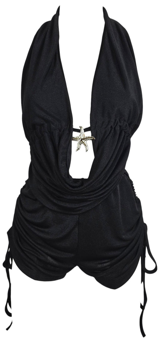 Completo nero "Stella marina"